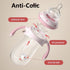 12+ Pink/3Pack/9oz Oberni Baby Bottles, Weighted Straw Toddler Milk Bottles with Non-Slip Handle, Size + Variable Fast