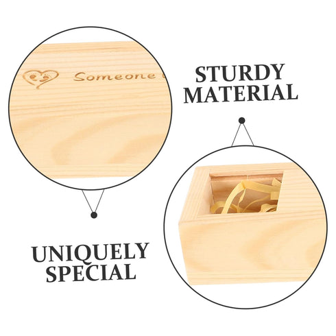 Wooden Keepsake Box for Pregnancy Test - Elegant Announcement Container
