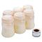 Phanpy Breast Milk Storage Bottles 6pcs with Handwriting Stickers, 6oz Breastmilk Storage