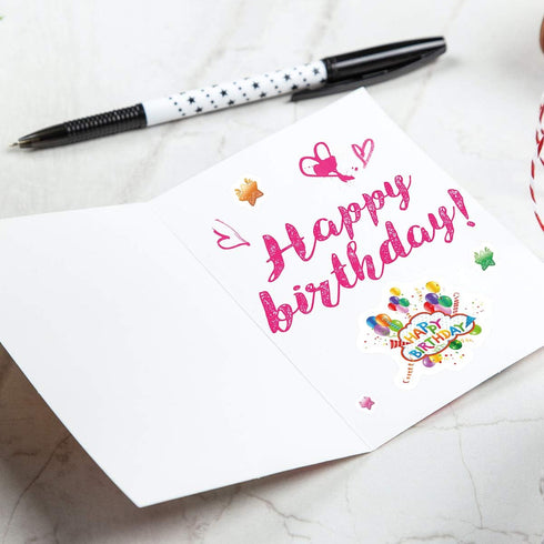 Happy Birthday Stickers, 10 Sheets, 300 Pcs for Kids Party Home Classroom Decoration