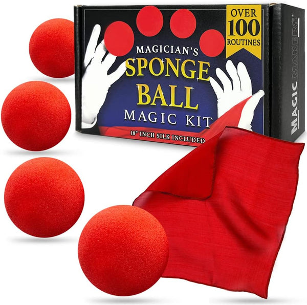 Magic Sponge Ball Kit Complete with Encyclopedia of Spongeball Magic Course 100