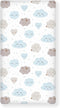 Streeyiu Clouds Baby Crib Sheets for Boys Girls Cute Fitted Crib Sheet for