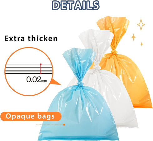 XS/300 Count Odor Sealing Disposable Diaper Bags Diaper Sacks Scented Diaper Trash Bags Large Capacity Diaper Disposal