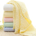 Aablexema Baby Muslin Bath Towels - Set of 2 Large Size 43X43 Inches Swaddle Blanket for Newborn Toddlers Boys Girls (White & Yellow) by Aablexema