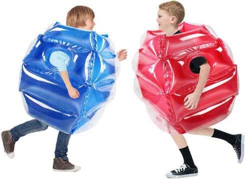 SUNSHINEMALL 2PC Inflatable Body Sumo Balls for Kids, Heavy Duty PVC Vinyl, 26" (Blue+Pink)