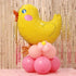 BinaryABC Chicken Mylar Foil Balloon, Easter Birthday Party Decorations, 5 Pcs