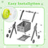 31PCS 3+ Supermarket Shopping Cart for Kids, Shopping Trolley Cart Toy with Play Food Shop Accessories, Pretend Play