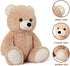 Tezituor Teddy Bear Stuffed Animal, Small 18 inch Teddy Bear Cute Plush Bear, Christmas Birthday Valentines Day Teddy Bear Gift for Girlfriend Girl Boy, Tan