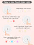 Baby Night Light, Portable Nursery Night Lamp for Kids Bedroom, Warm & Soft Bedside Lamp, Touch Control, Rechargeable,