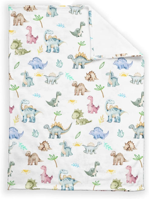 SqtmuHLuo Dinosaur Baby Blanket for Boys Girls Dinosaur Newborn Toddler Nursery Swaddle Receiving