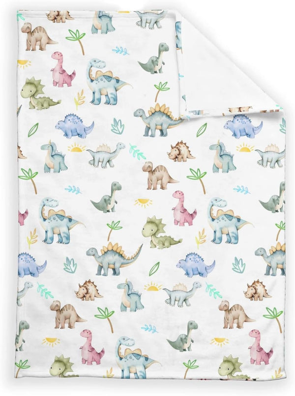 SqtmuHLuo Dinosaur Baby Blanket for Boys Girls Dinosaur Newborn Toddler Nursery Swaddle Receiving