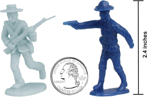 BMC Buffalo Soldiers Charge Up San Juan Hill - 32pc Soldier Figures Set