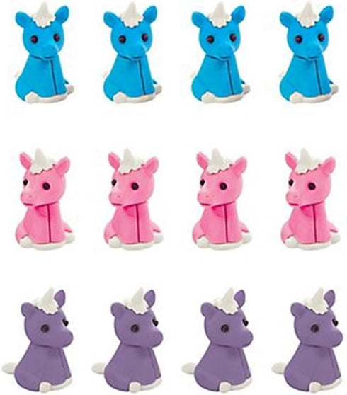 Party Favors 12/Pkg - Unicorn Erasers