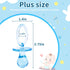 Pacifiers for Baby Shower Game, 36 Plastic Pacifiers for Baby Shower Decoration DIY, large Size Baby Shower Pacifiers, Gender Reveal Party Table Scatter/Hunt Baby Shower Game Props(Blue, 2.75 in)
