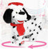 SdeNow Twerking Dog Toy Booty Shaking Walking Santa Claus Puppy Musical Animated