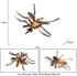 FLORMOON Realistic Mosquito Figurines - Insect Toy for Science Projects, Cake Toppers, and Educational Fun