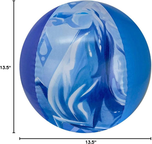 Disney Frozen 2 Inflatable Beach Ball, 13.5 Inches, Pool Party Swim Toys for Elsa Anna Olaf Fans