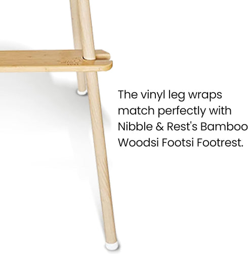 Highchair Decorative Leg Wraps, Bamboo Style Accessories, Compatible with IKEA Antilop, 4 Pre-Cut Adhesive Strips