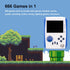 Mini Handheld Retro Game Console for Kids with 666 Classic Games, 3 Inch Screen, 1020mAh Battery, White