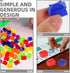 FAVOMOTO 120PCS Plastic Hotels Houses, Game Replacement Pieces for Board Games in Multicolor