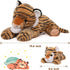 20" Set Mommy 3 4PCs MaoGoLan Tiger Stuffed Animals - Giant Stuffed Tiger with Babies Plush Toy Birthday Gift for Kids