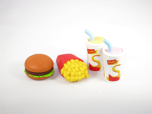 20 Assorted IWAKO Japanese Puzzle Erasers - Restaurant Food Collection (Randomly Selected)