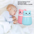 Entatial 2 Body Powder Container, Fine Powder Cartoon Bear Powder Puff Box Pcs No Irritation Durable for Adult