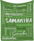 InterestPrint Customized Baby Blankets with Names, Personalized Baby Girls Blanket Initial Swaddle Blanket,