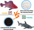 Ocean Sea Animal Toy Set, 52 Pack Assorted Mini Vinyl Plastic Animals, Realistic Under The Sea Life Figures for