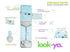 LOOK-YA Portable Diaper Changing Pad, Portable Changing pad for Newborn Girl & Boy - Baby Changing Pad with Smart Wipes