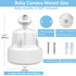 Derebir DXR-8 DXR-8 1/4" Adjustable Baby Camera Monitor Wall Mount Stand Holder Compatible with Infant Optics and Pro