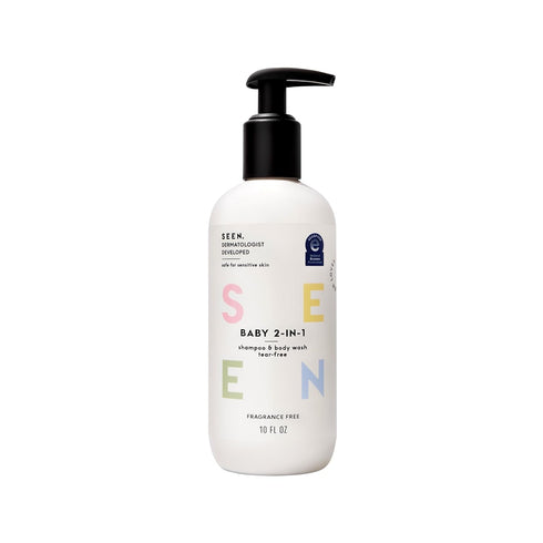 SEEN Baby 2-in-1 Shampoo & Body Wash Fragrance-Free, Tear-Free & Non-Irritating Dermatologist-Developed