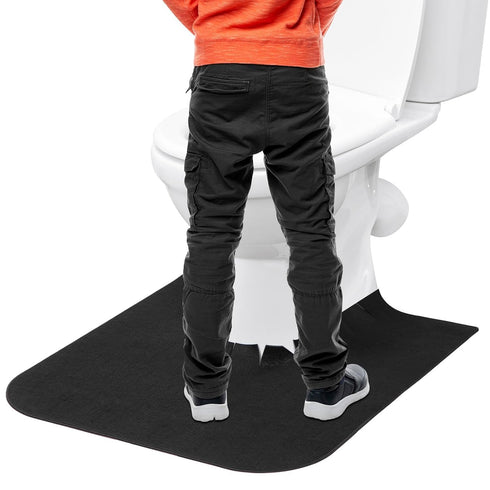 HBGOTL Commode Bathroom(4 Pack, Upgrade Round Potty Training Mats for Boys, Potty Training Toilet Rugs, Toilet Rugs u
