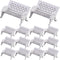 NUOBESTY 15Pcs Mini House Bench Model Doll Furniture Decor for Home