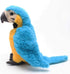 Levenkeness Macaw Parrot Plush, Blue Bird Stuffed Animal Toy Gifts for Kids 9.8"
