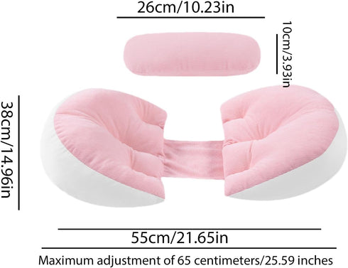 Generic 1 Pc Side Sleeper Pregnancy Pillow- Belly Support Pillow, Pregnancy Support Pillow | Pregnancy Maternity Pillow