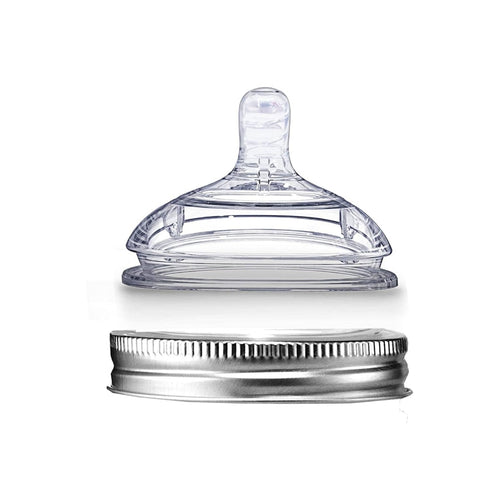 YeeBeny Mason Jar Bottle Nipples, Pacifier Mason Can Lid BPA Free Baby Bottles