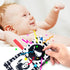 6 teytoy My First Soft Book, PCS Nontoxic Fabric Cloth Activity Crinkle Black and White Books for Infants Boys
