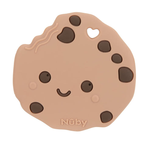 Nuby All Silicone Teether - Chocolate Chip Cookie for 3+ Months