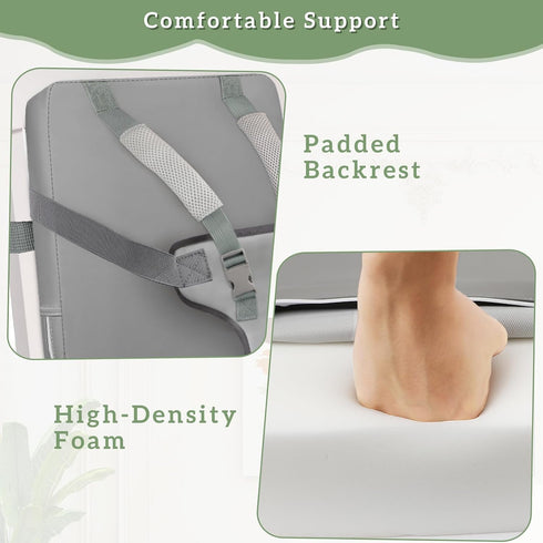 Booster Seat for Kitchen Chair, Toddler Harness Booster Seat Dining Table, Anti-Scratch Toddler Booster Seats for Table