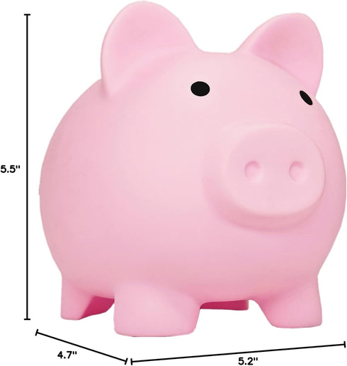 Piggy Bank for Sbrvaniy Piggy Coin Banks for Boys and Girls, My First Unbreakable Plastic Money Bank, S/M/L Size