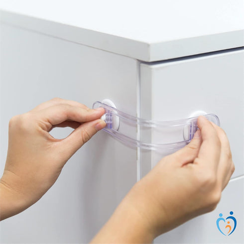 Perma Baby & Child Adhesive Safety Locks, 20 Count, Clear/White Color