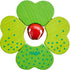 HABA Wooden Shamrock Baby Teether Toy - Sensory Toy for Babies 6-18 Months, Teething Ring Baby Gift, Made in Germany