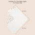 100% 2 Pack 32x32Inch, PHF Muslin Cotton Baby Hooded Towels, Bath Towel with Hood for Newborn, Infant, Toddler, Ultra