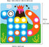 AMOSTING Color Matching Mosaic Pegboard – Early Learning Educational Toys for Boys and Girls