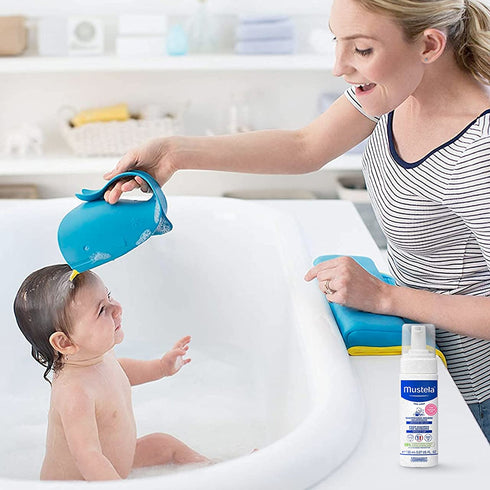 Elbow Skip Hop Baby Bath All-in-One Saver and Kneeler, Moby, Grey