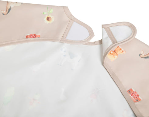6m+ Ali+Oli Smock Bibs for Babies, BPA-Free Oeko-Tex Certified, Waterproof Baby Smock, Machine Washable, Toddlers Ages
