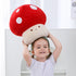 12 Inch WeBingo Mushroom Plush Pillow, Cute Large Mushroom Decor Stuffed Animal Plushies Stuffy for Girl Boy Kid Adult