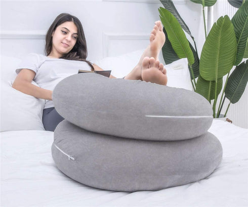 1 MIDDLE ONE Pregnancy Pillow, C Shaped Full Body Pillow for Maternity Support and Pregnant Women Sleeping with Velvet