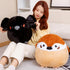 XIYUAN 17.8inch Sparrow Plush Toy Large Fat Bird Plushie Doll Cute Ball Soft Throw Pillow Funny Animal Form Plush